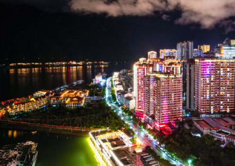“三峡之光”璀璨夜景